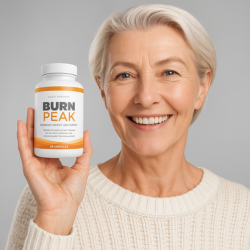 burnpeak review woman smiling with bottle